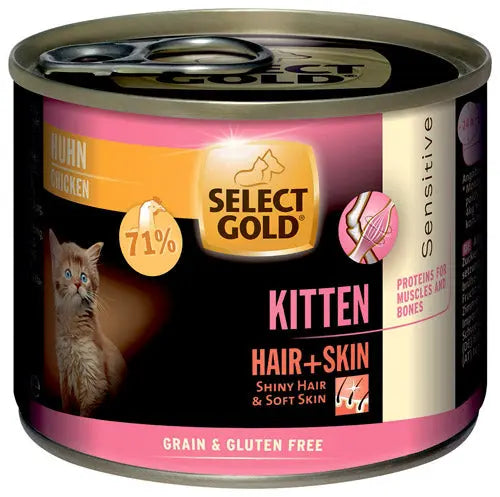 Kitten Sensitive Hair&Skin dåse kylling 200 g