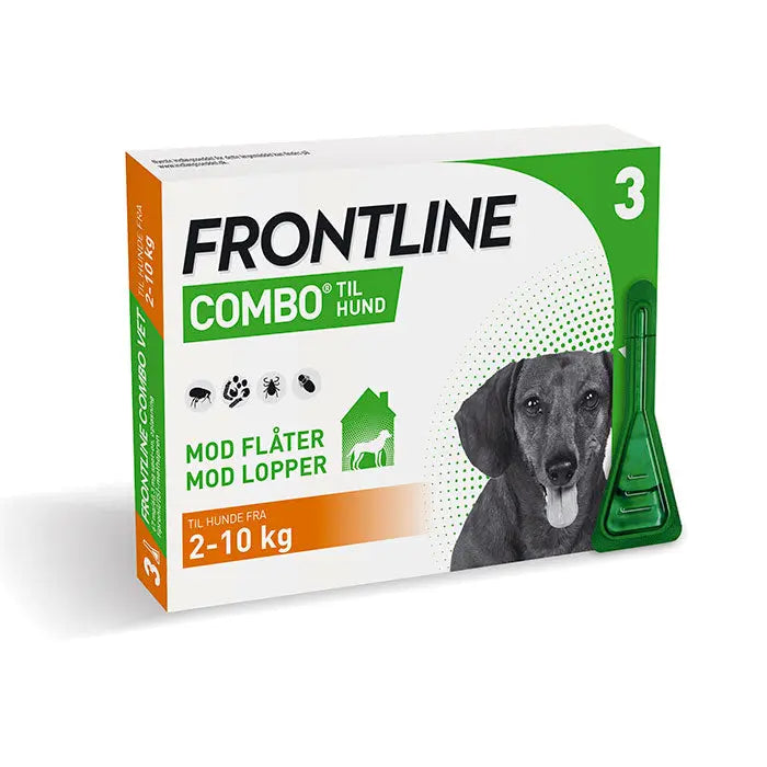 FRONTLINE Flåt- & Loppemiddel Combo Vet hund 2-10 kg - 3x0,67 ml