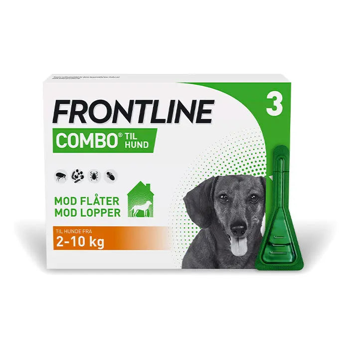 FRONTLINE Flåt- & Loppemiddel Combo Vet hund 2-10 kg - 3x0,67 ml