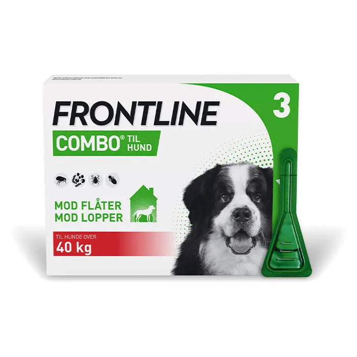 FRONTLINE Flåt- & Loppemiddel Combo Vet hund 40 kg+ - 3x4,02 ml