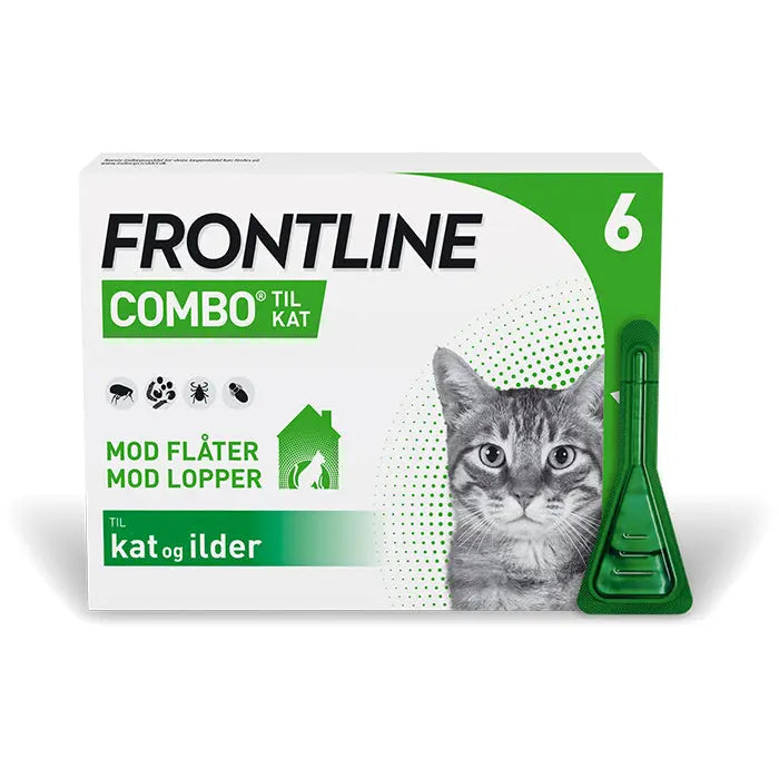 FRONTLINE Flåt- & Loppemiddel Combo Vet kat 1 kg+ - 6x0,5 ml