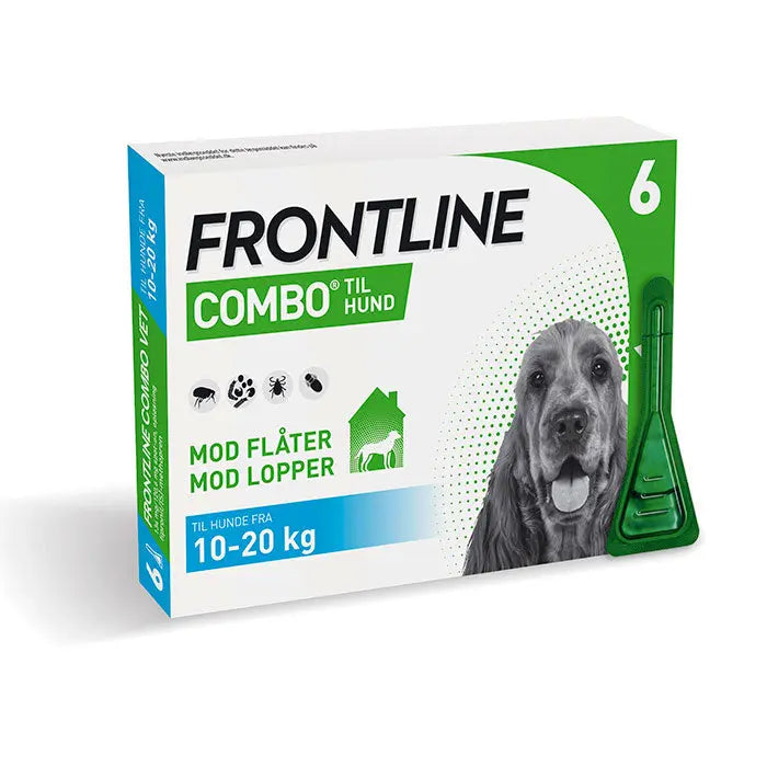 FRONTLINE Flåt- & Loppemiddel Combo vet hund 10-20 kg - 6x1,34 ml