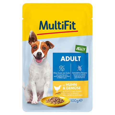 Adult Little Dog Jelly, pouch kylling & grøntsager 100 g