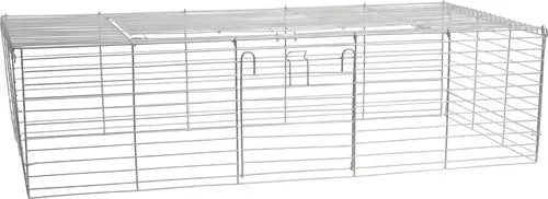 Top gitter til gnaverbur 120,8 x 56,3 x 26,3 cm grå