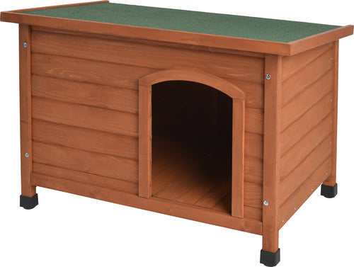 Hundehus fyrretræ fladt tag, 116x82x79cm