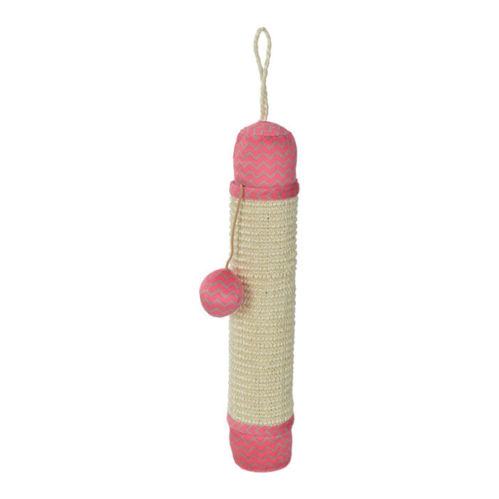 Kradserulle Ivory38 x ø7 cm ass pink/grøn