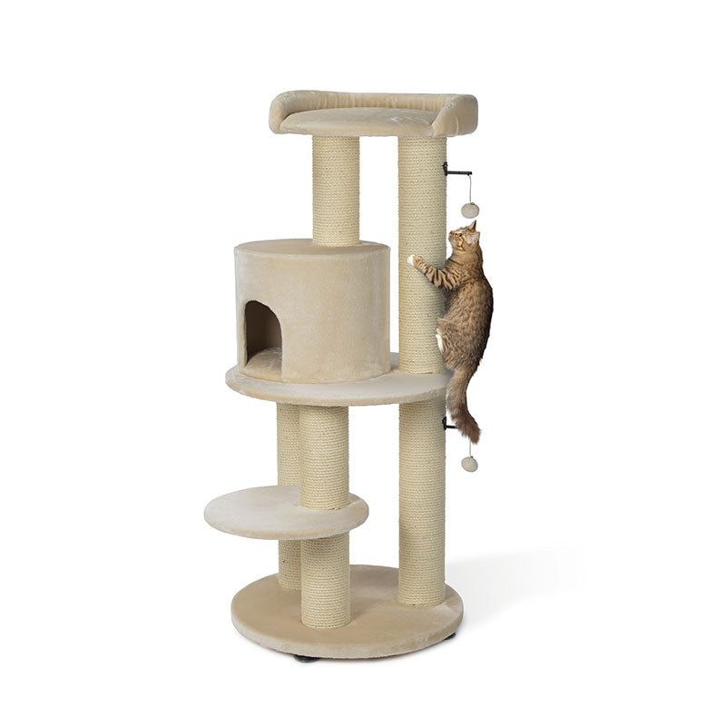 Kradsetræ Rune75x75x166 cm beige