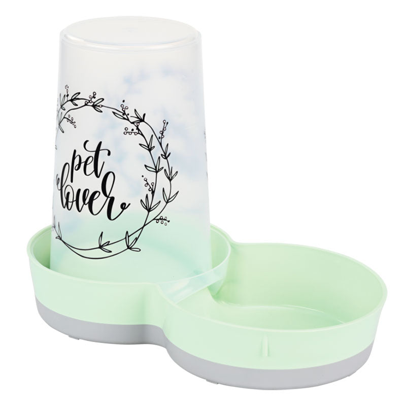 Foder og vand dispenser Leaf 28x16x22 cm