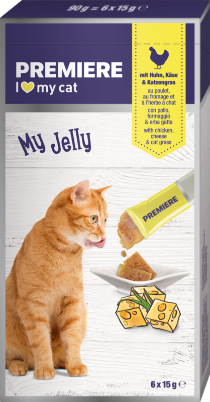 My JellyKylling, ost og cat græs 6x10 g
