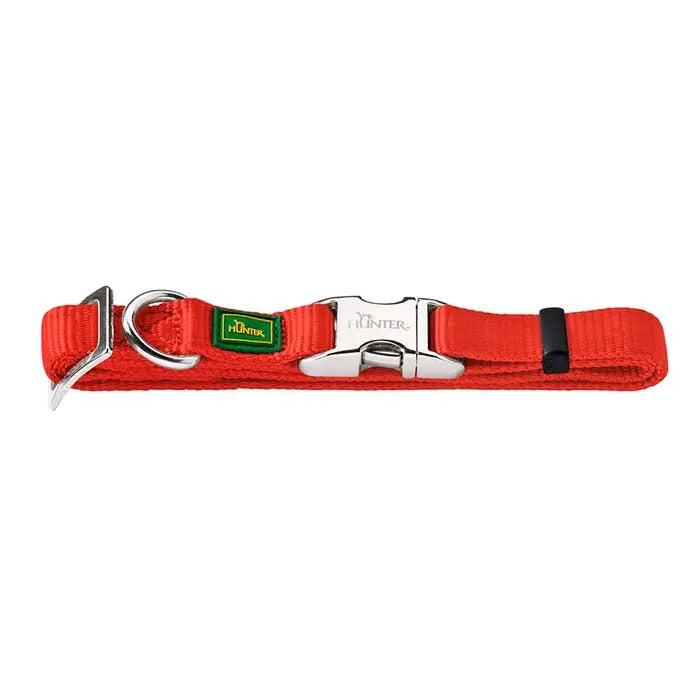 Nylonhalsbånd Alu-Strong Basic XL 46-65 cm rød