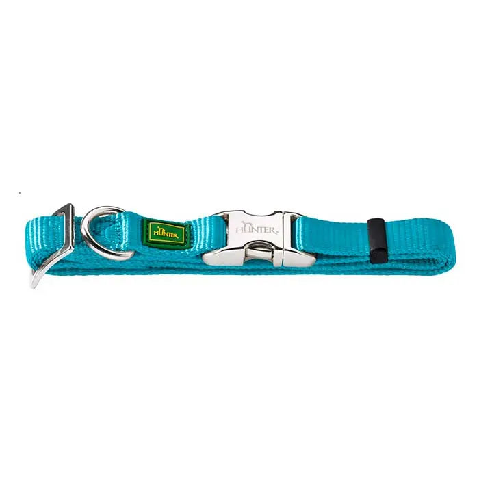 Nylonhalsbånd Alu-Strong Basic L 40-55 cm petrol
