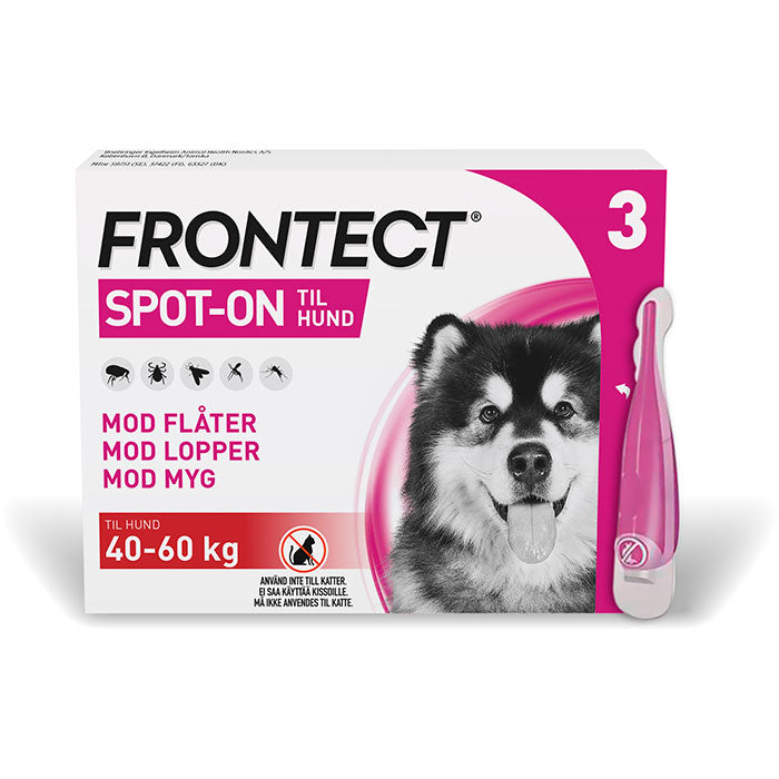 FRONTECT Flåt-, mygge- & loppemiddel Spot-on hund 40-60 kg - 3x6 ml