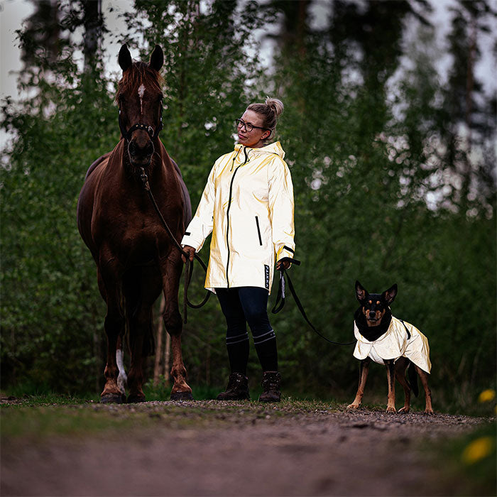 Regnjakke Lite Visibility 55 cm gul