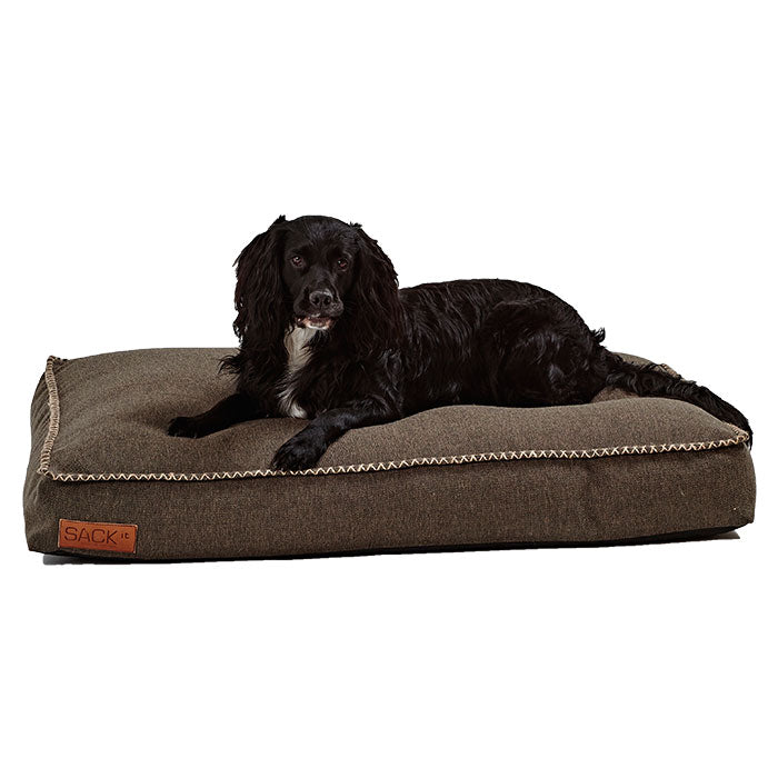 Dog bedL 120x80x15 cm brun