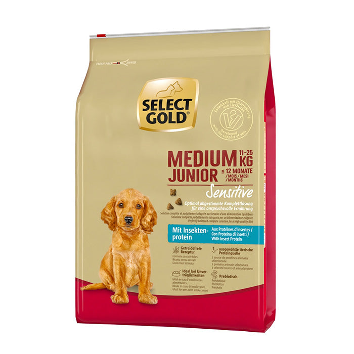 Junior Sensitive Medium insekt 4 kg