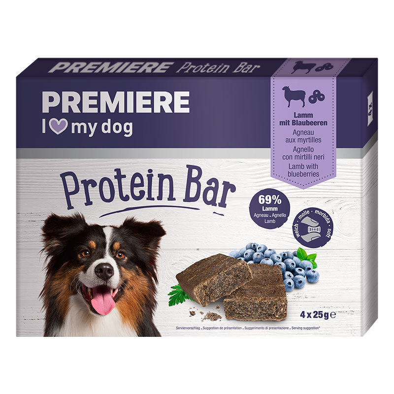 Protein Snack BarLam og blåbær 4x25 g