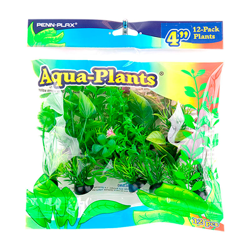 Akvariedek. Plastikplanter 12 stk 19,05x6,35x16,51 cm