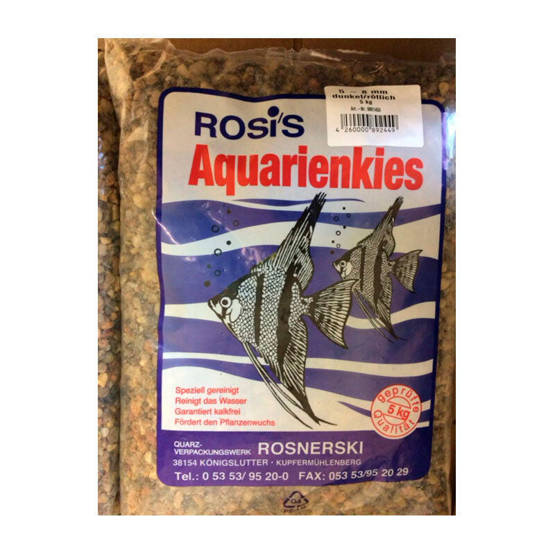 Akvariegrus 5 kg / 5-8 mm rød