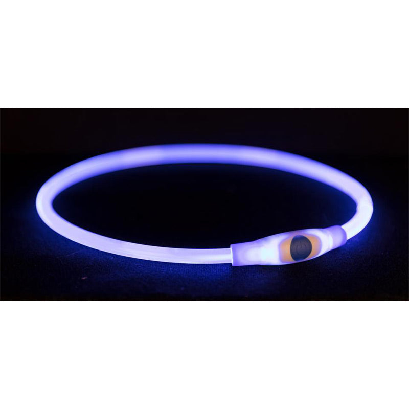 Blå flash lys ring