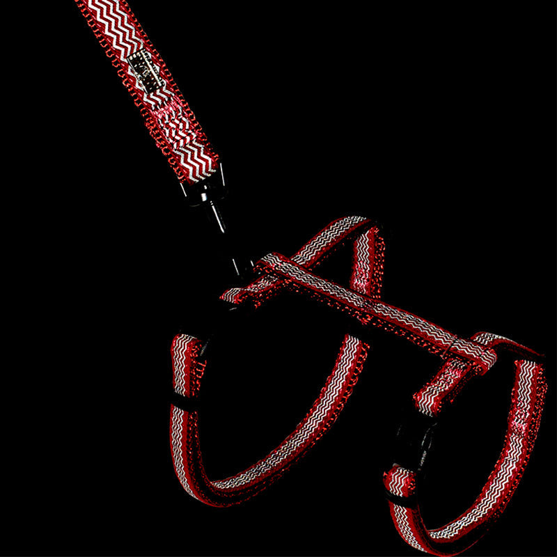 Nylonsele + line m/refleksS/L 29-50 cm rød