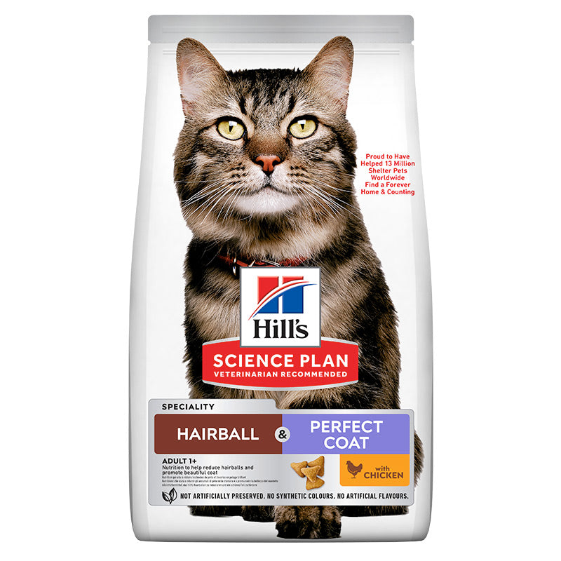 Adult Hairball & Perfect Coat Kylling 3 kg