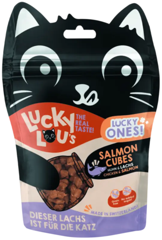 Cubes 80 g laks, kylling