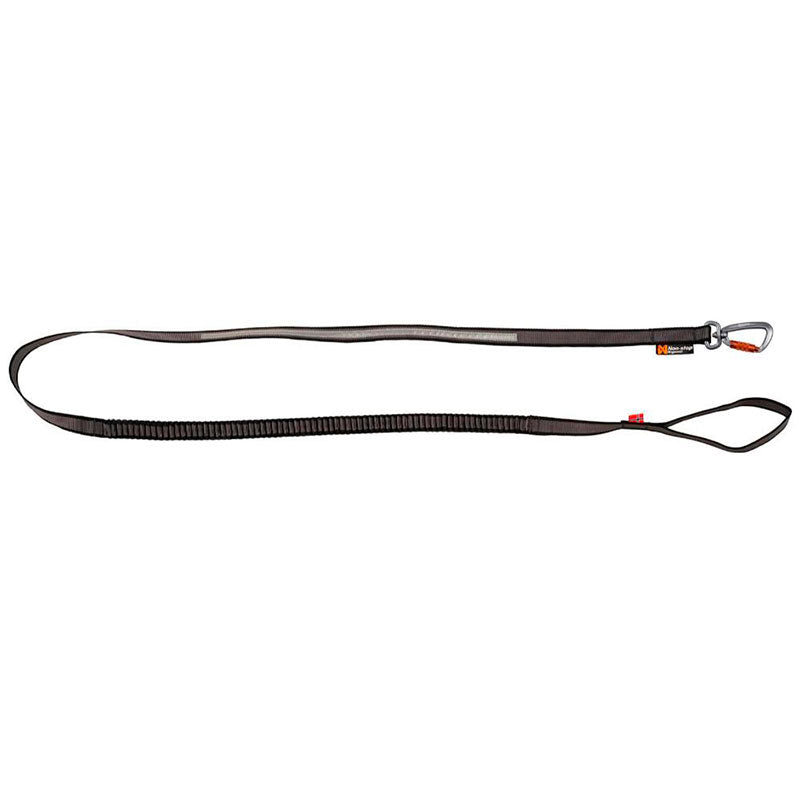 Hundeline touring bungee 3 m sort & grå