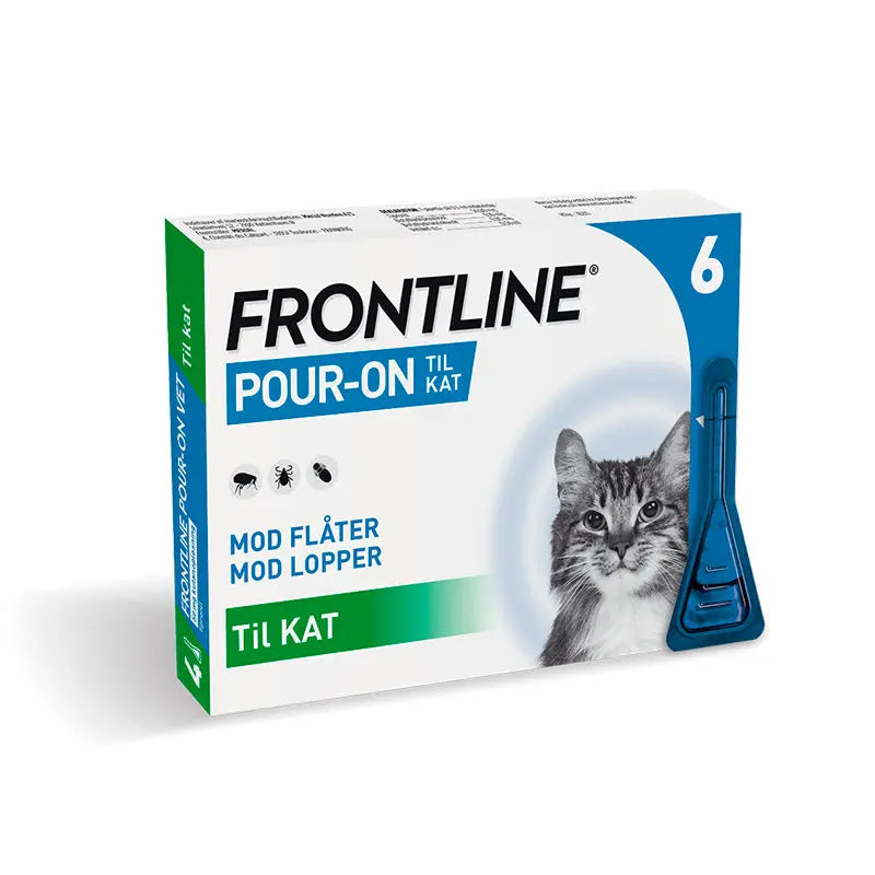 FRONTLINE Flåt- & loppemiddel Pour-On kat 6x0,5 ml