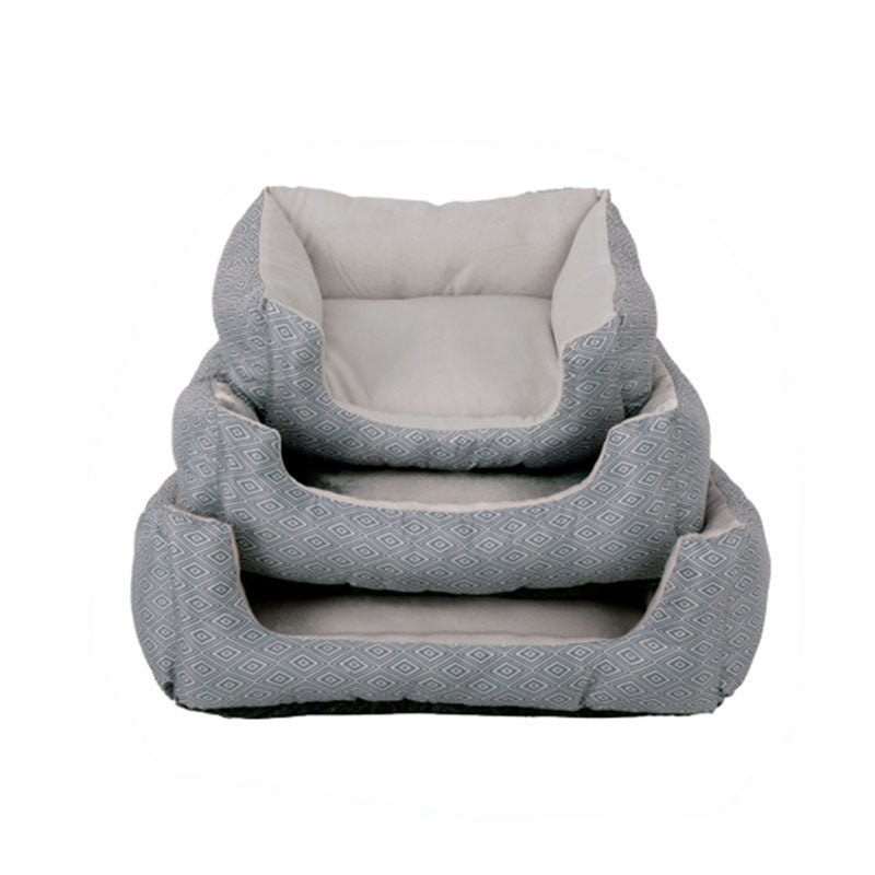 Hundeseng L 77x61x45 cm grå