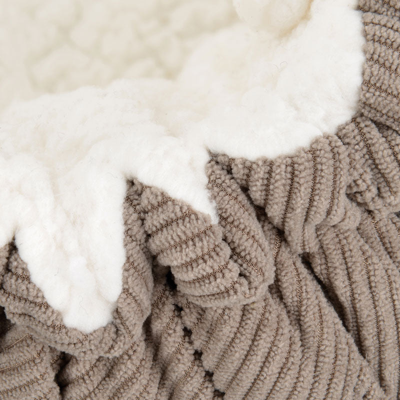 2-i-1 seng Corduroy45x12 cm / ø57 cm beige