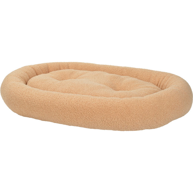 Hundeseng Teddy oval 80x55 cm brun