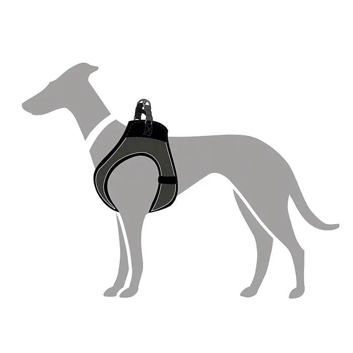 Hunter Hilo Comfort Hundesele hals 55-60cm bryst 58-65cm grå